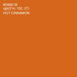 #D6661B - Hot Cinnamon Color Image